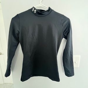 Under Armour Youth ColdGear Mock Neck Long Sleeve Shirt - Medium